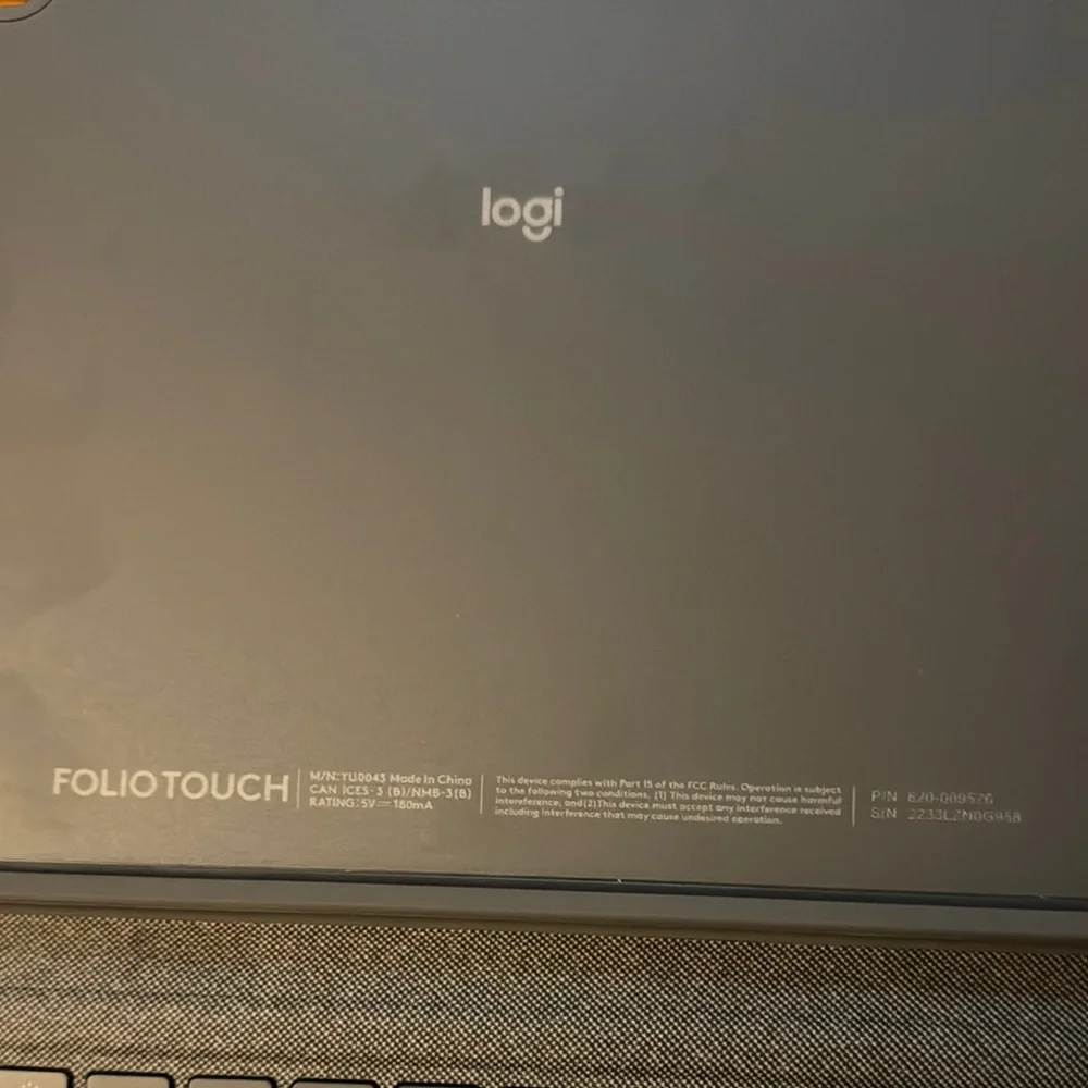 Logitech Gray Folio Touch Keyboard